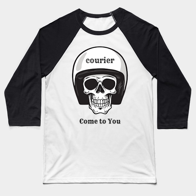 courier Baseball T-Shirt by Vakian